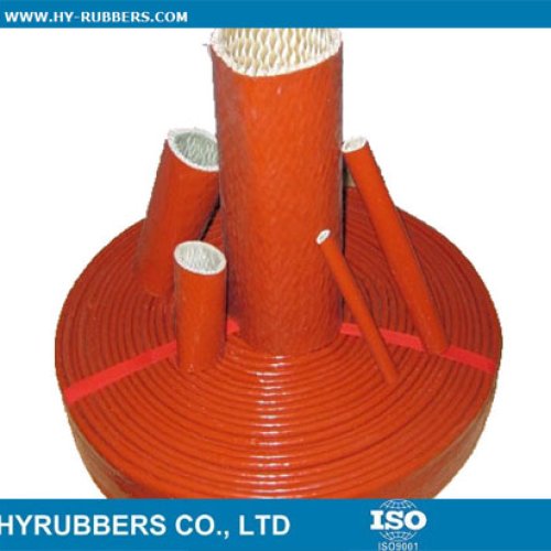 High Temperature hydraulic hoses silicone rubber coated fire sleeve
