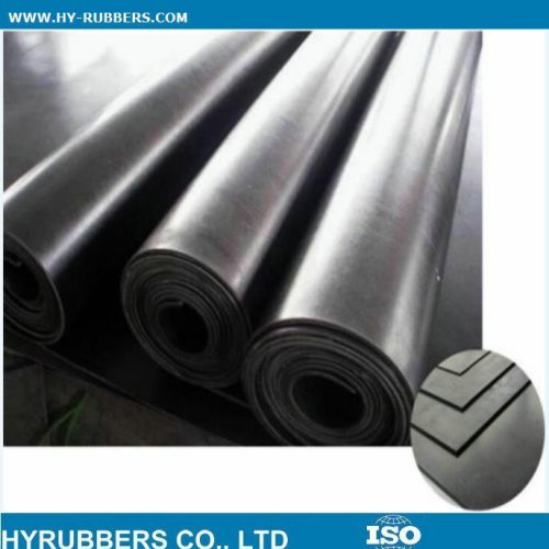 Black NBR rubber sheet exported to Peru