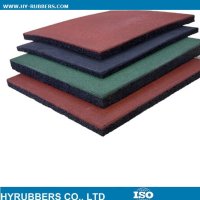 Recycle Green Interlocking rubber floor tiles