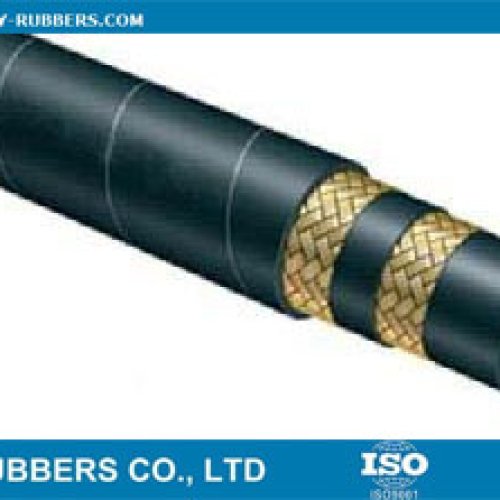 China HYRUBBERS Two Wire Braided Hydraulic Hose SAE 100R2AT with Cheap price 