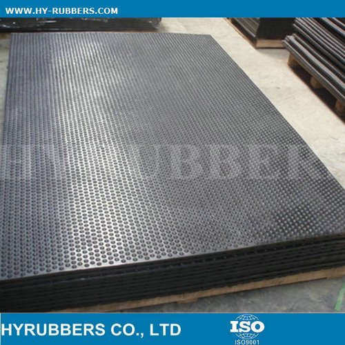 Rubber stable mat for horse