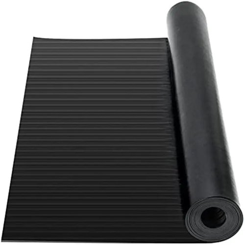 High quality fine ribbed non slip rubber sheet roll export to Russia