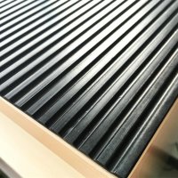 3mm 4mm 5mm non slip wide ribbed rubber sheet roll