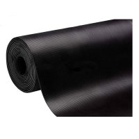 SBR NBR non slip fine ribbed rubber sheet roll