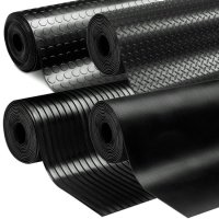 Black/Red/ Green anti non slip rubber sheet roll