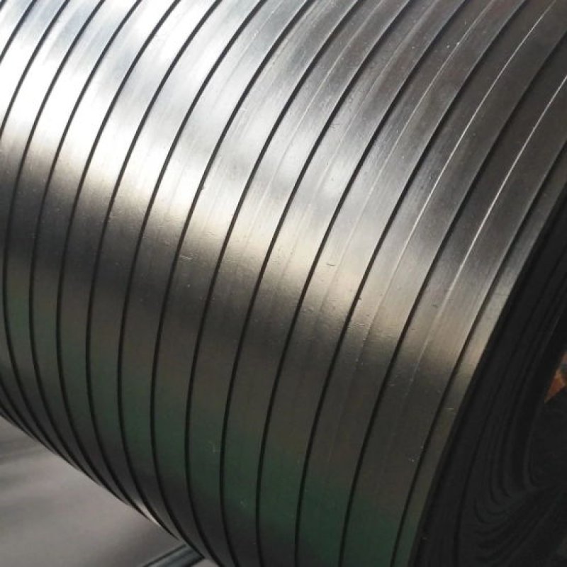 3mm 4mm 5mm non slip wide ribbed rubber sheet roll