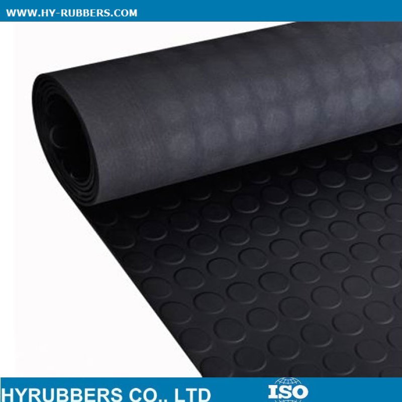 Round button rubber sheet roll