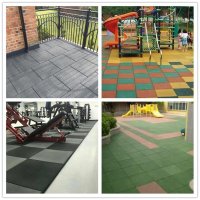 rubber tiles outdoor for playground flooring