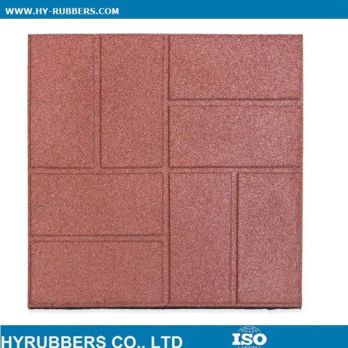 Recycle playground rubber tile China factory 