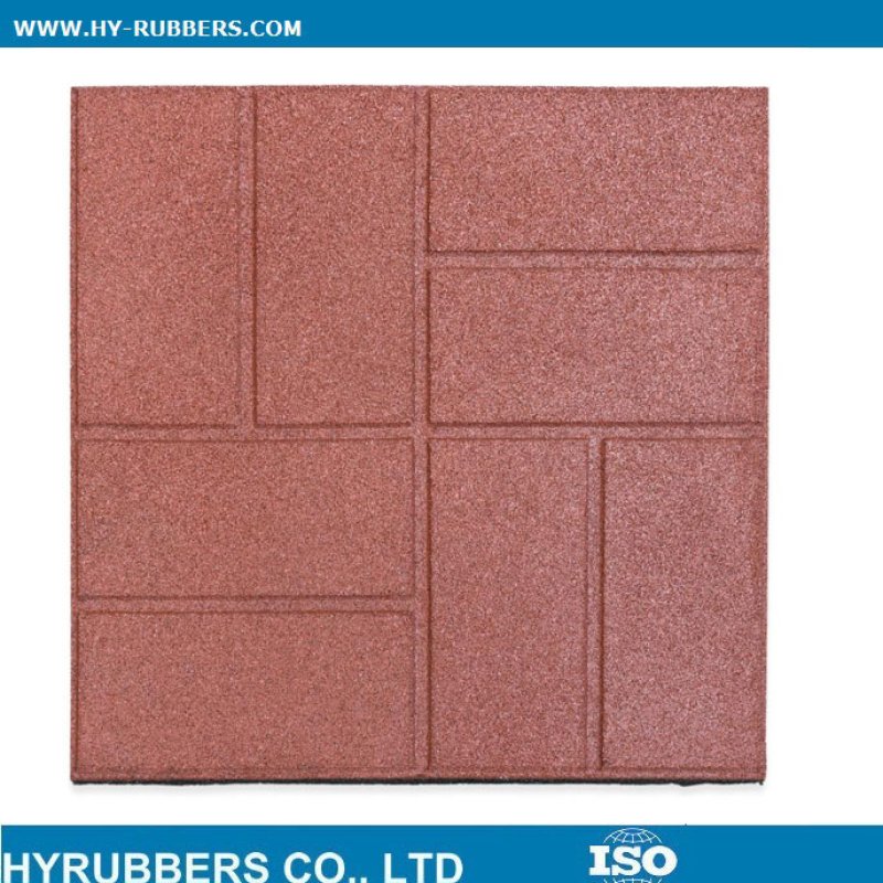 Shockproff Square rubber tile export to POLAND