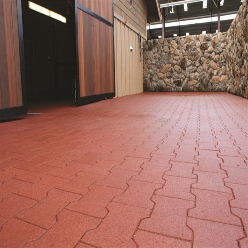 Dogbone 200*160mm rubber horse stable flooring manufacturer and exporter with EN1177