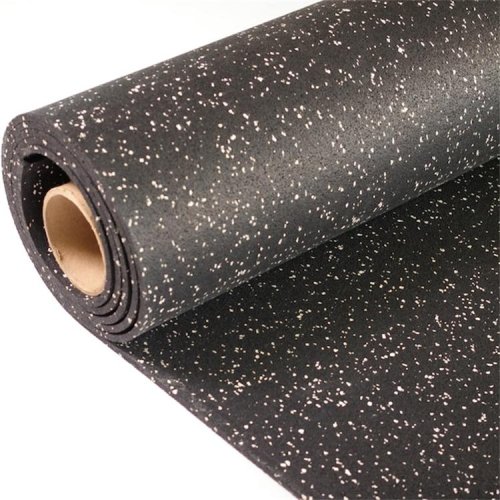 Recycled black rubber gym flooring mats to South America