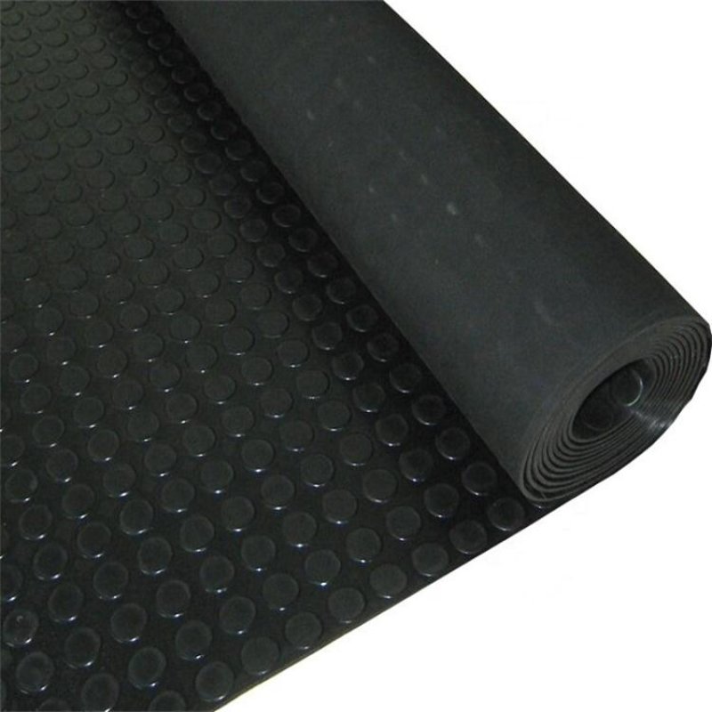 Non slip round button rubber sheet