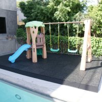 rubber tiles outdoor for playground flooring