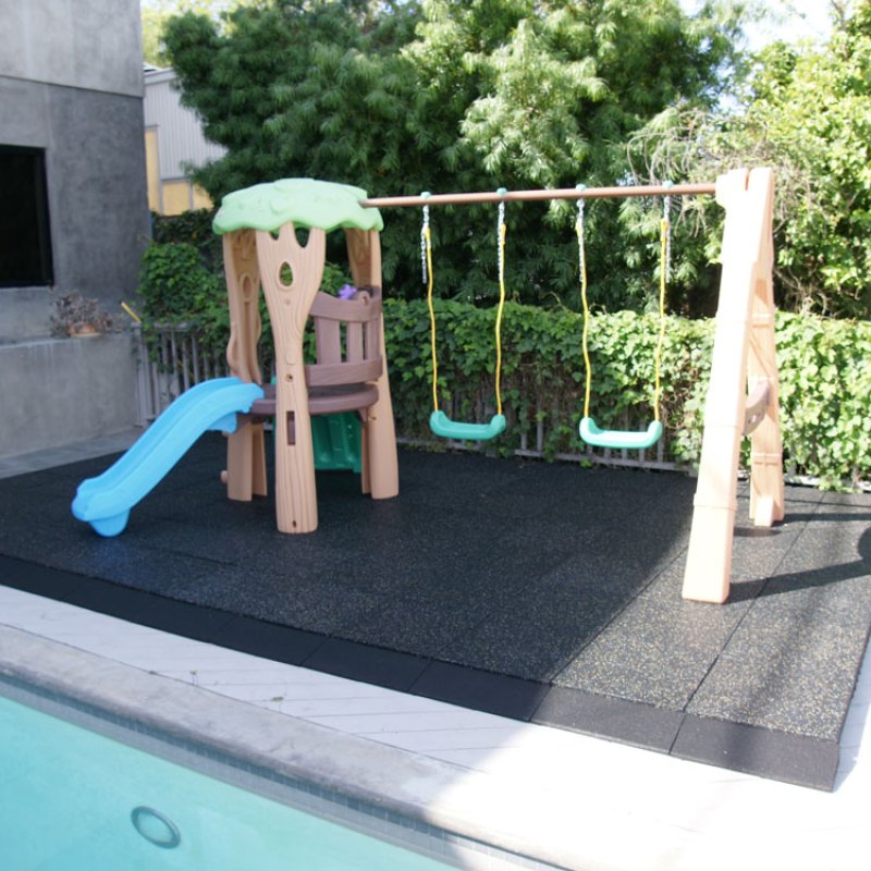 rubber tiles outdoor for playground flooring