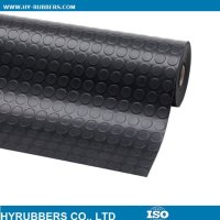 Black checker anti-slip rubber sheet