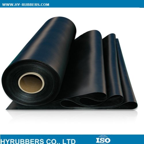 Cheap Plain black SBR rubber sheet export to Italy