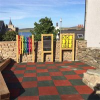 500x500 rubber tiles outdoor for playground 