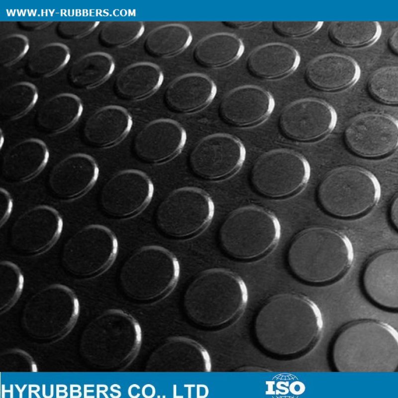 Round button rubber sheet roll